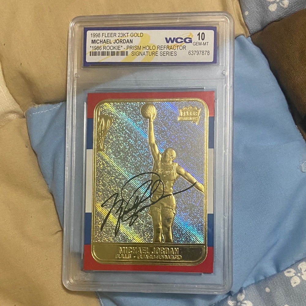Michael Jordan 23KT Gold Card